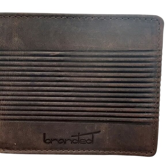Men's Bi-Fold Genuine Cowhide Leather Wallet with RFID - Picture 5 of 8
